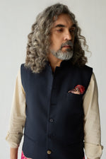 Load image into Gallery viewer, WAHID NEHRU JACKET SET- BROCADE ( SET OF 3)
