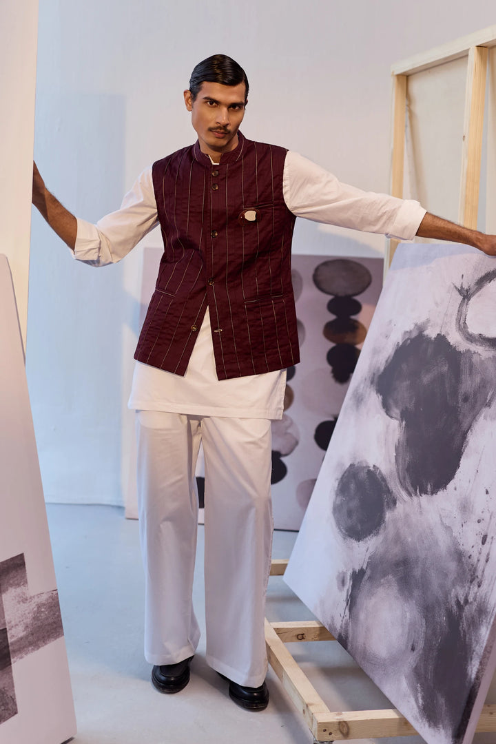 ADVAIT NEHRU JACKET SET- SET OF 3