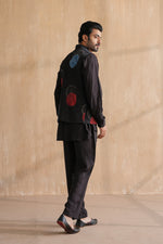 Load image into Gallery viewer, MANAV NEHRU JACKET-BLACK
