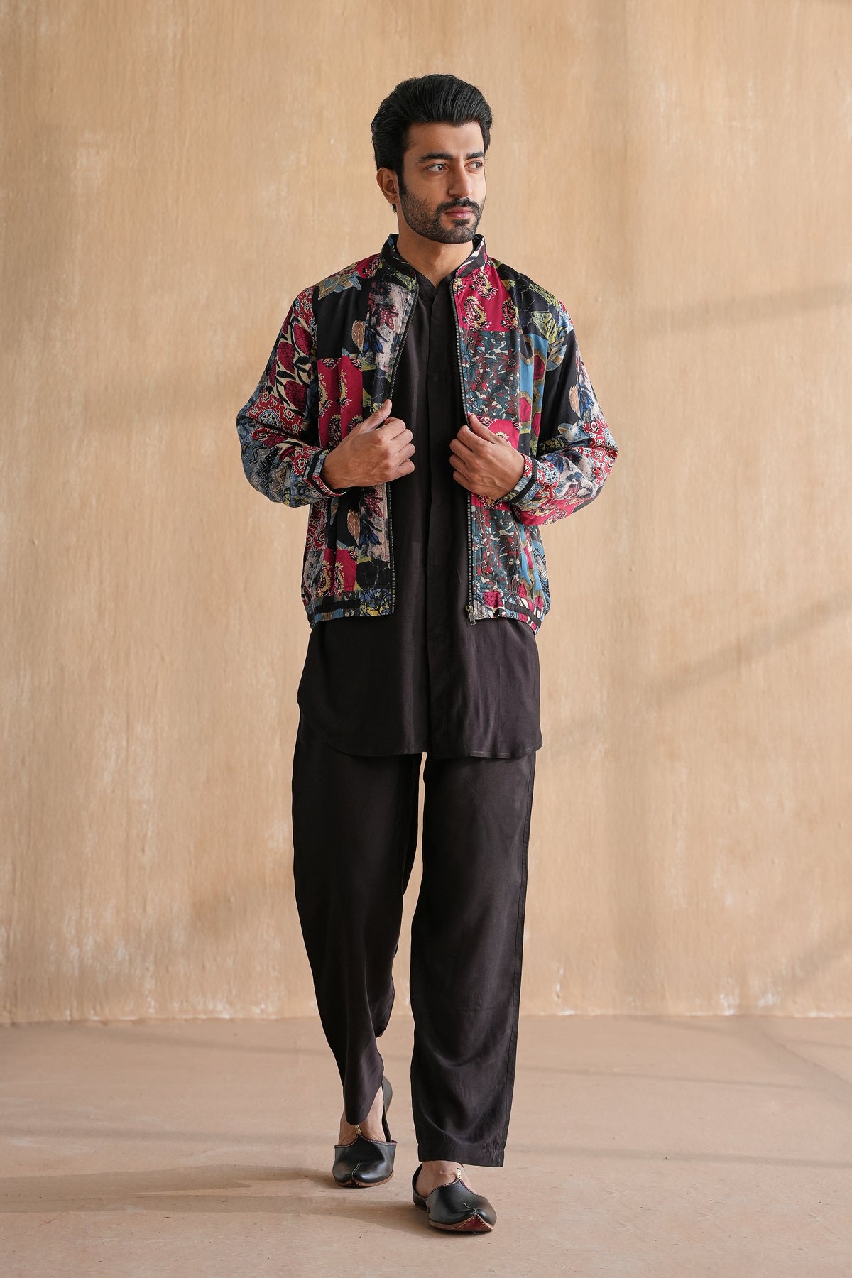 MIRZA BOMBER JACKET SET-PATCHWORK (SET OF 3)