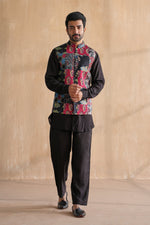 Load image into Gallery viewer, FAIZ NEHRU JACKET-PATCHWORK
