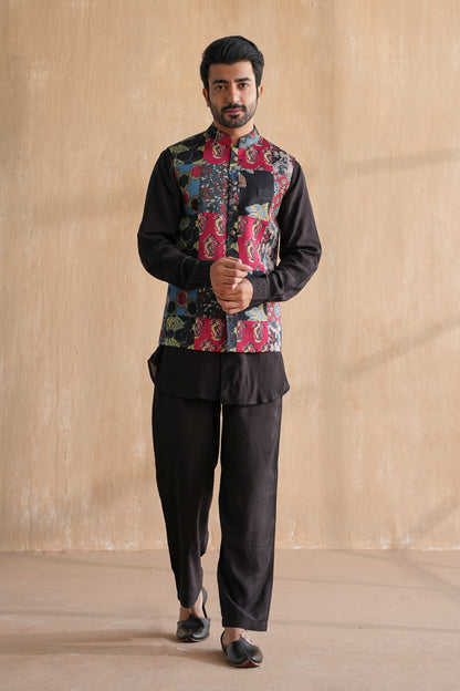 FAIZ NEHRU JACKET-PATCHWORK