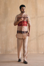 Load image into Gallery viewer, MIHIR NEHRU JACKET SET-AJRAK(SET OF 3)
