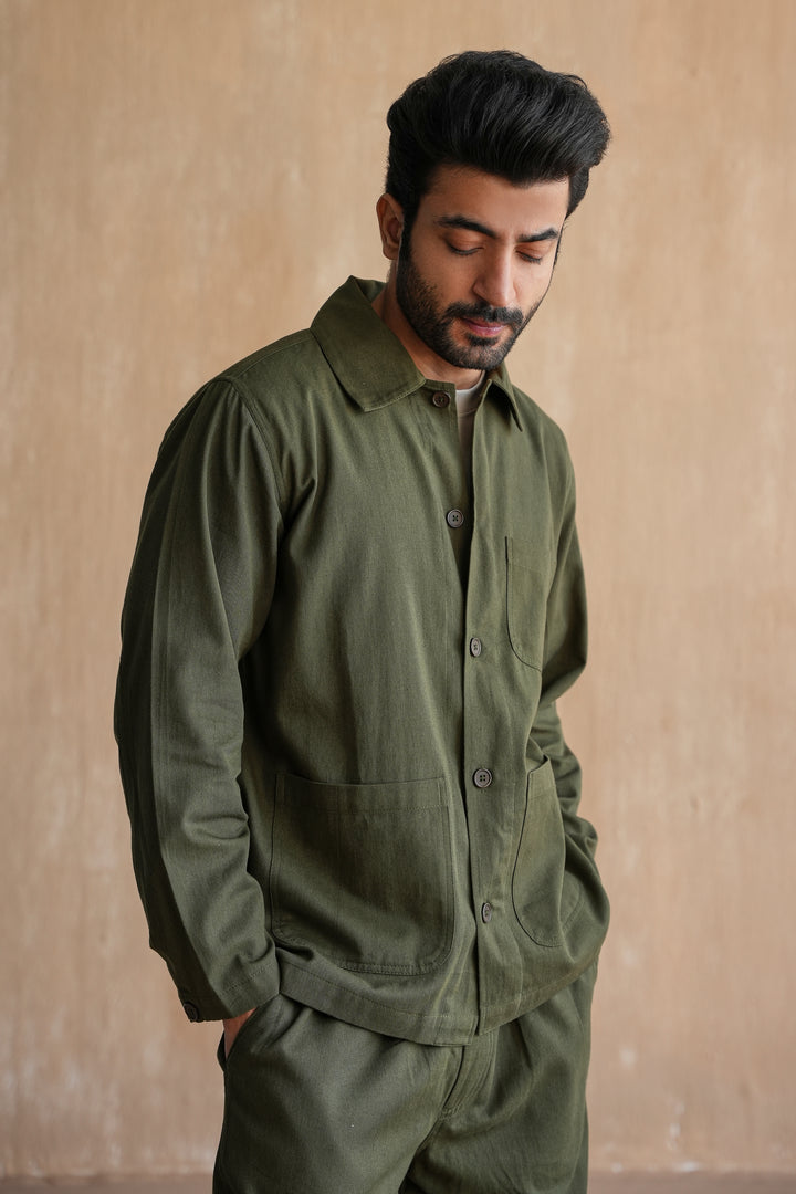 GRAHAM CO-ORD SET- OLIVE