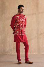 Load image into Gallery viewer, VIVAAN NEHRU JACKET SET-DAY FLORALS(SET OF 3)
