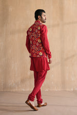 Load image into Gallery viewer, VIVAAN NEHRU JACKET SET-DAY FLORALS(SET OF 3)

