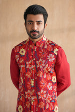 Load image into Gallery viewer, VIVAAN NEHRU JACKET SET-DAY FLORALS(SET OF 3)
