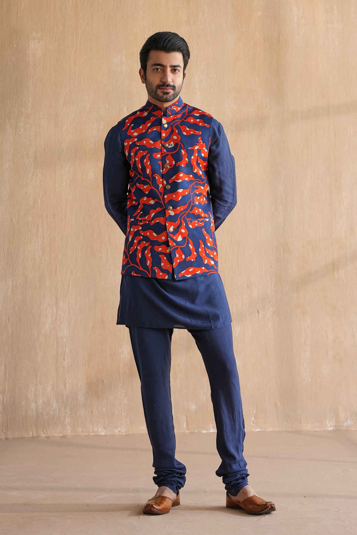 VIVAAN NEHRU JACKET SET- FLORALS(SET OF 3)
