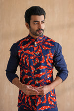 Load image into Gallery viewer, VIVAAN NEHRU JACKET SET- FLORALS(SET OF 3)
