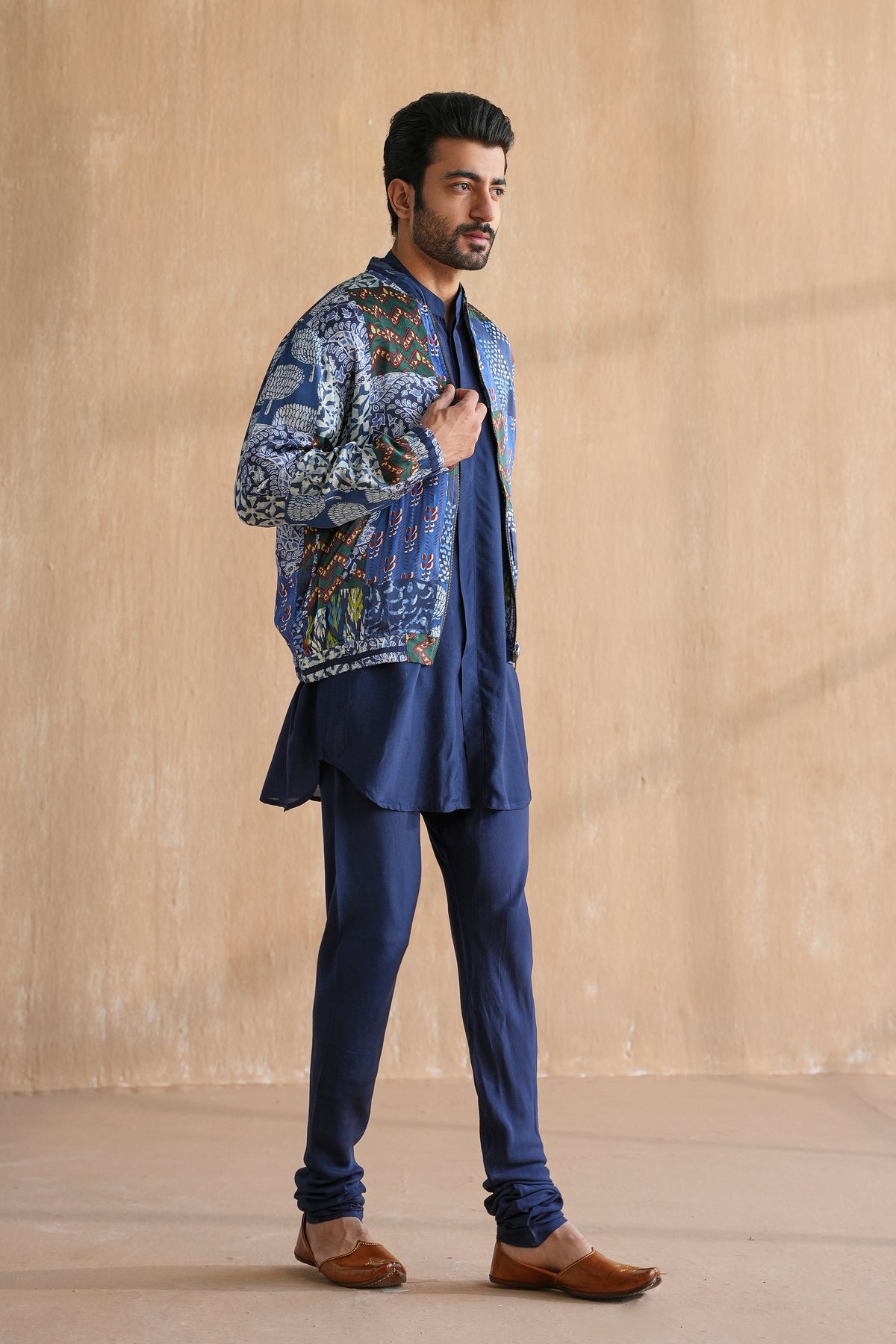 INDIGO BOMBER JACKET SET (Set Of 3)