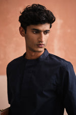 Load image into Gallery viewer, YOKO TAILORED SHIRT- NAVY

