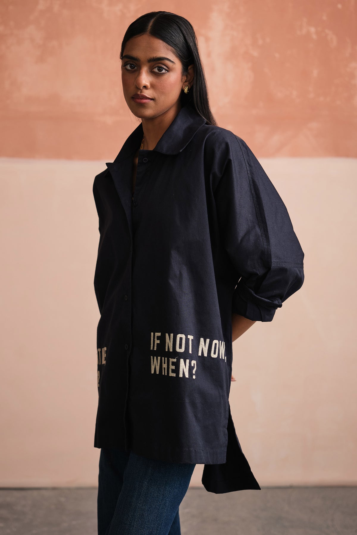 SOCH OVERSIZED SHIRT- NAVY