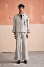 Load image into Gallery viewer, ANDREW BUTTON DOWN JACKET SET-GREY
