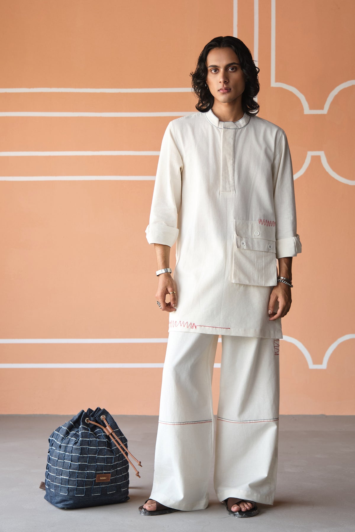 DOODLE KURTA SET- SUMMER WHITE
