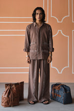 Load image into Gallery viewer, SAHEB SHIRT SET- DODDLE STRIPES
