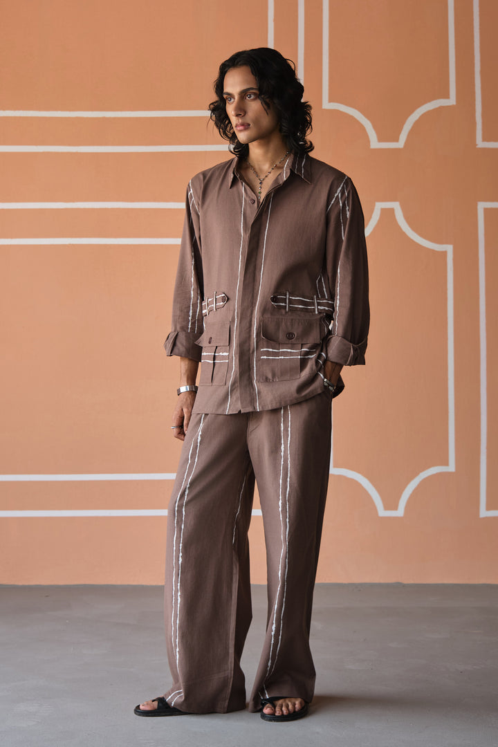 SAHEB SHIRT SET- DODDLE STRIPES