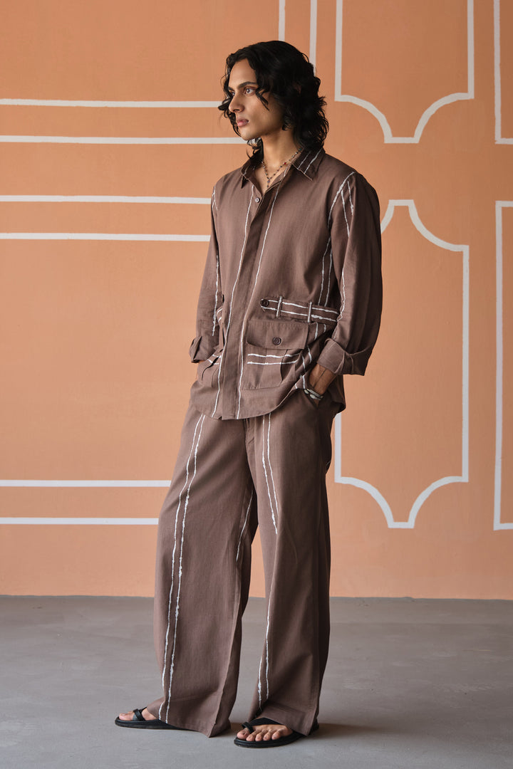 SAHEB SHIRT SET- DODDLE STRIPES
