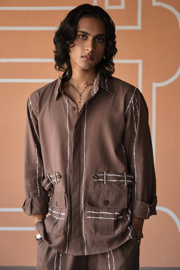 SAHEB SHIRT SET- DODDLE STRIPES