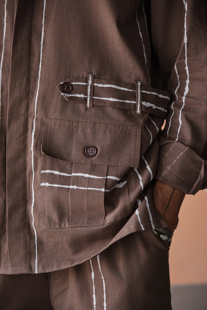 SAHEB SHIRT SET- DODDLE STRIPES
