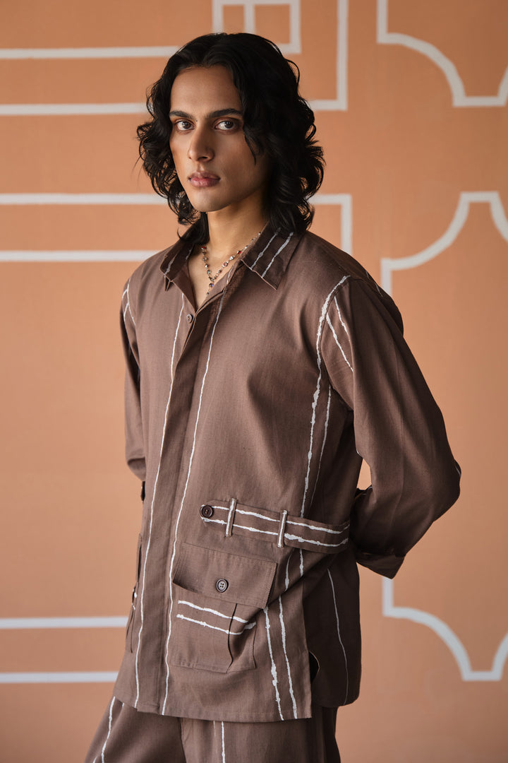 SAHEB SHIRT SET- DODDLE STRIPES