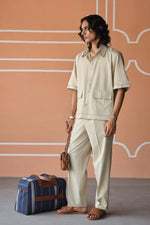 Load image into Gallery viewer, DOODLE SHIRT SET- BEIGE
