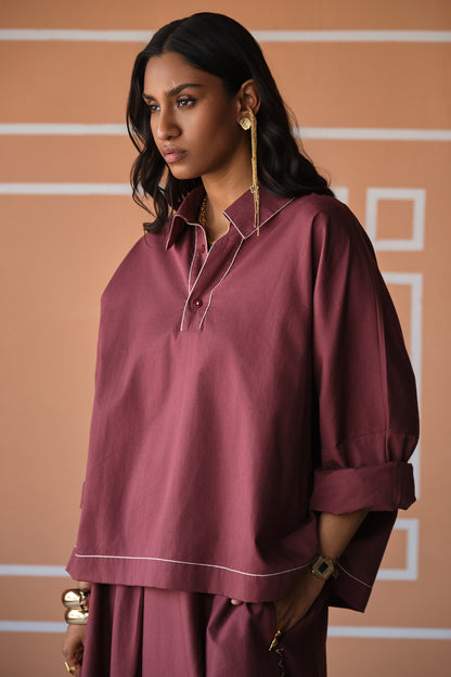 MIRA SKIRT SET- VINO