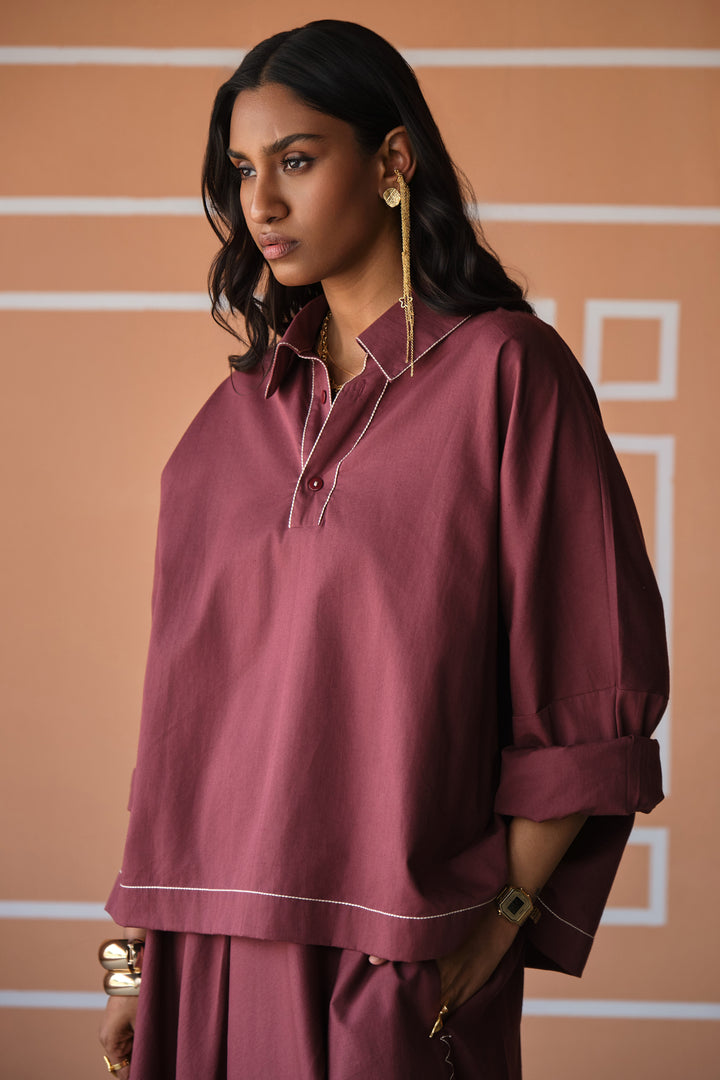 MIRA SKIRT SET- VINO