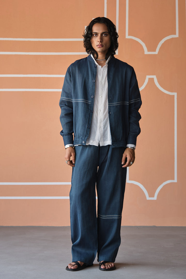 JAIPUR WEEKEND SET- NAVY (SET OF 2)