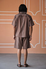Load image into Gallery viewer, VACATION SHORTS SET- DOODLE STRIPES
