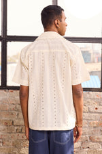 Load image into Gallery viewer, EMBROIDERED CUBAN COLLAR SHIRT
