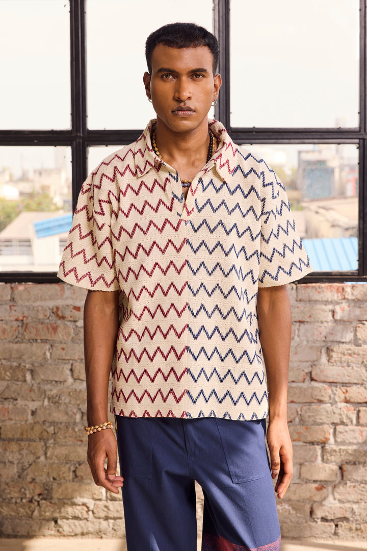CROCHET TEE-CHEVRON