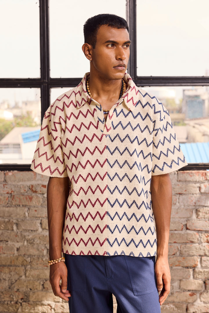 CROCHET TEE-CHEVRON