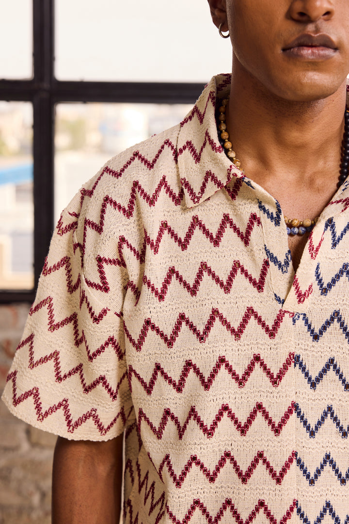 CROCHET TEE-CHEVRON