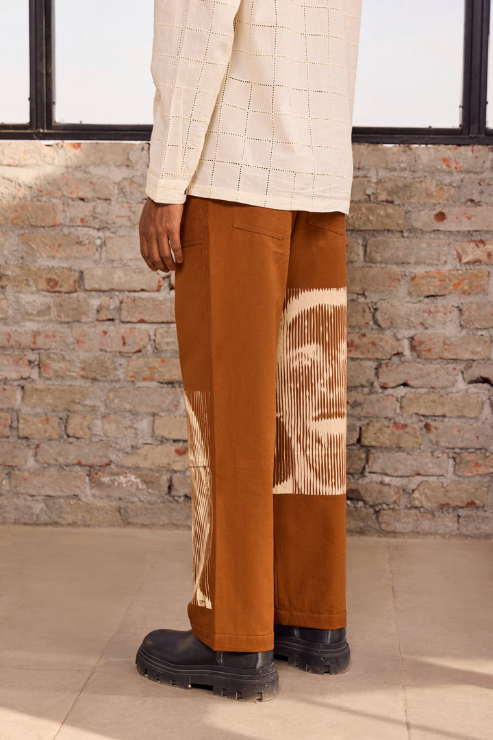 SCREAMER TAN WIDE PANTS