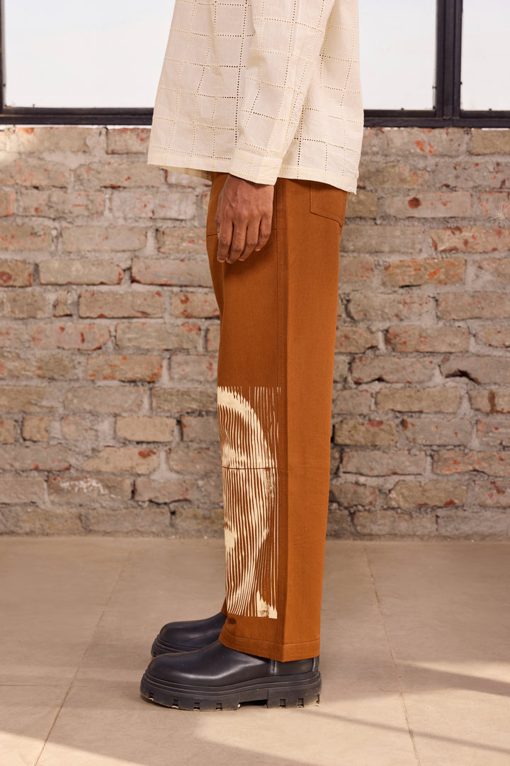 SCREAMER TAN WIDE PANTS