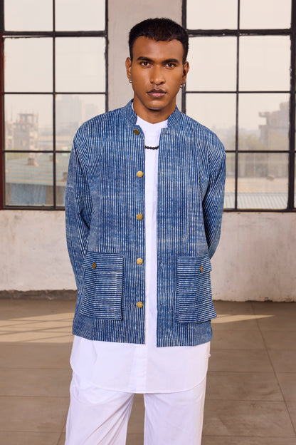 SHAYAR SET- INDIGO (SET OF 3)