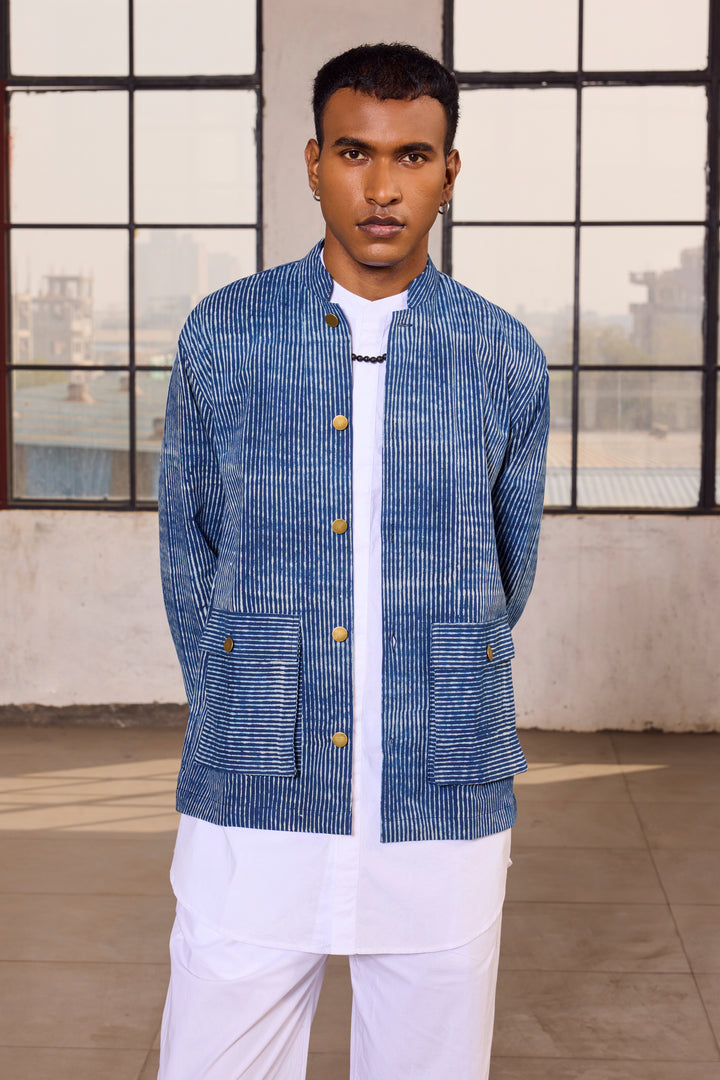 SHAYAR SET- INDIGO (SET OF 3)