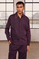 Load image into Gallery viewer, MONK SHIRT- STONED BLACK
