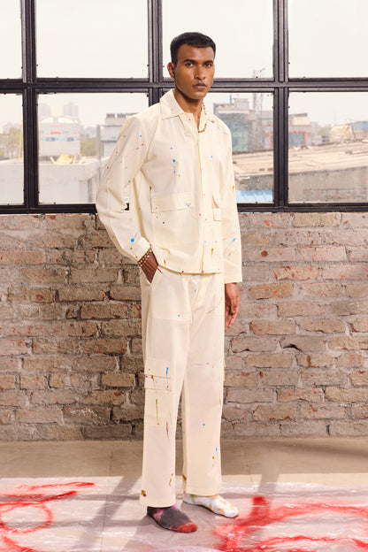 ARTIST CO-ORD SET-OFF WHITE