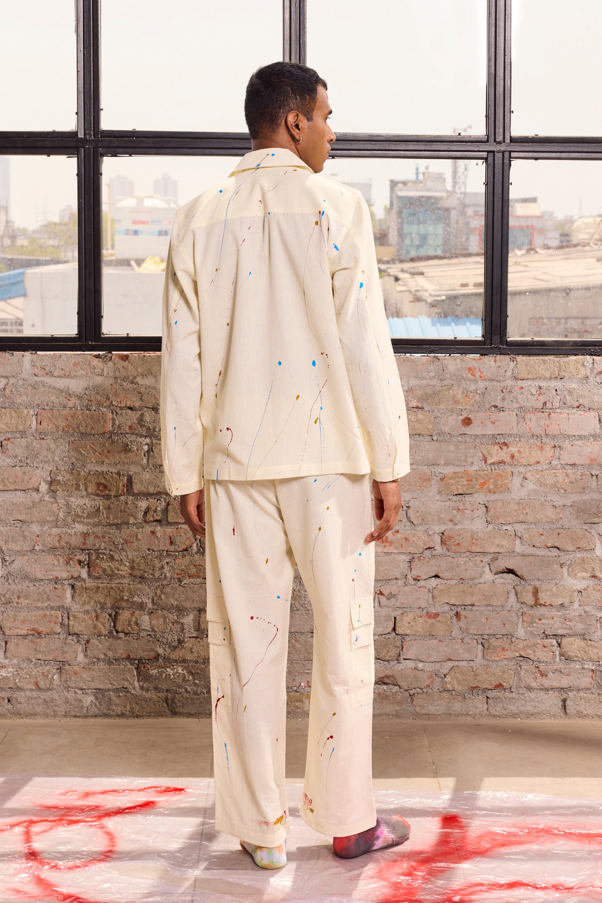 ARTIST CO-ORD SET-OFF WHITE