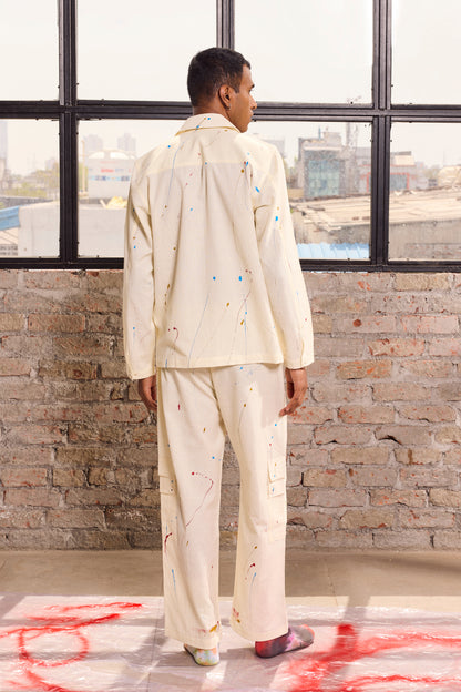 ARTIST CO-ORD SET-OFF WHITE