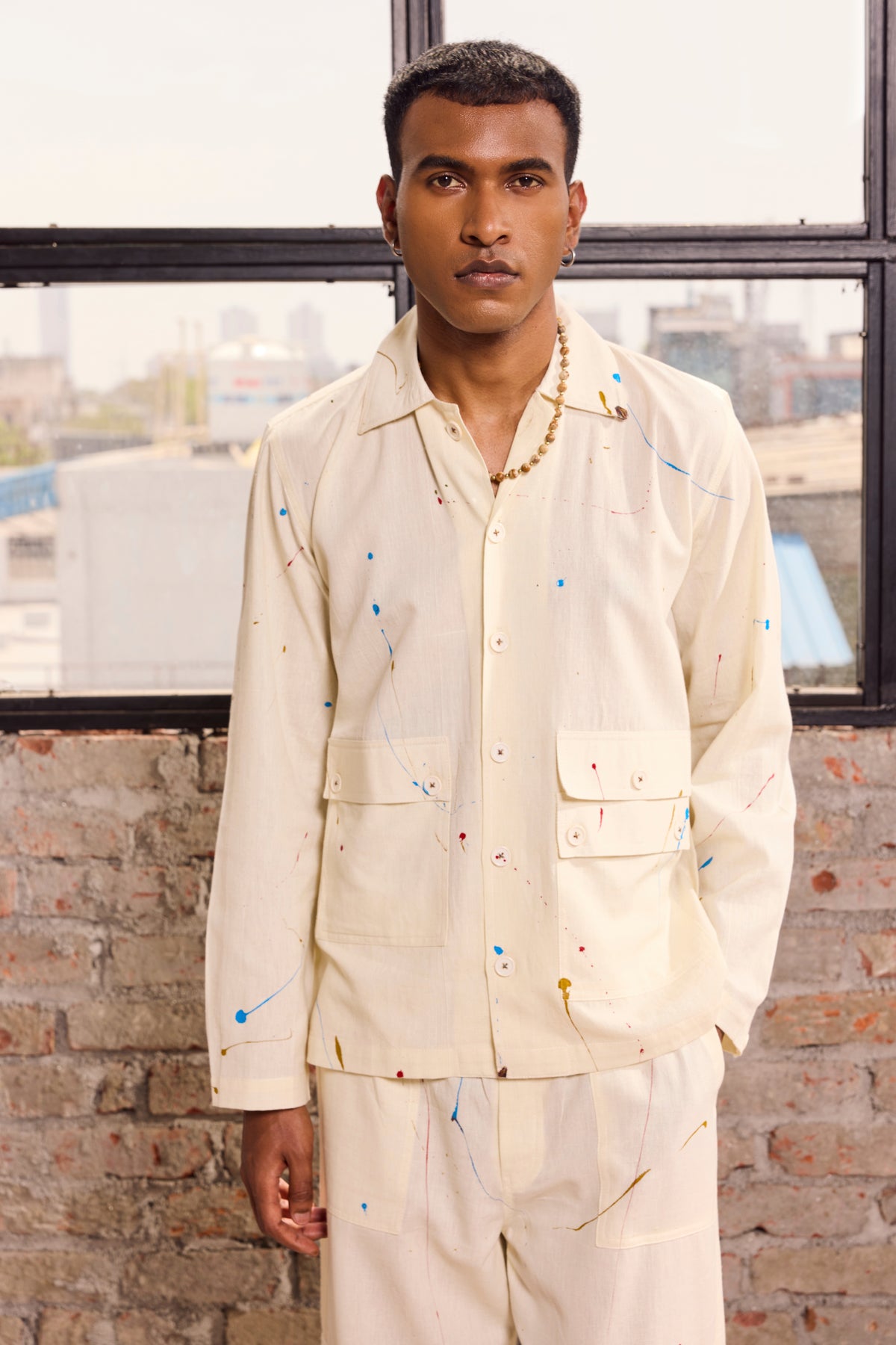 ARTIST CO-ORD SET-OFF WHITE