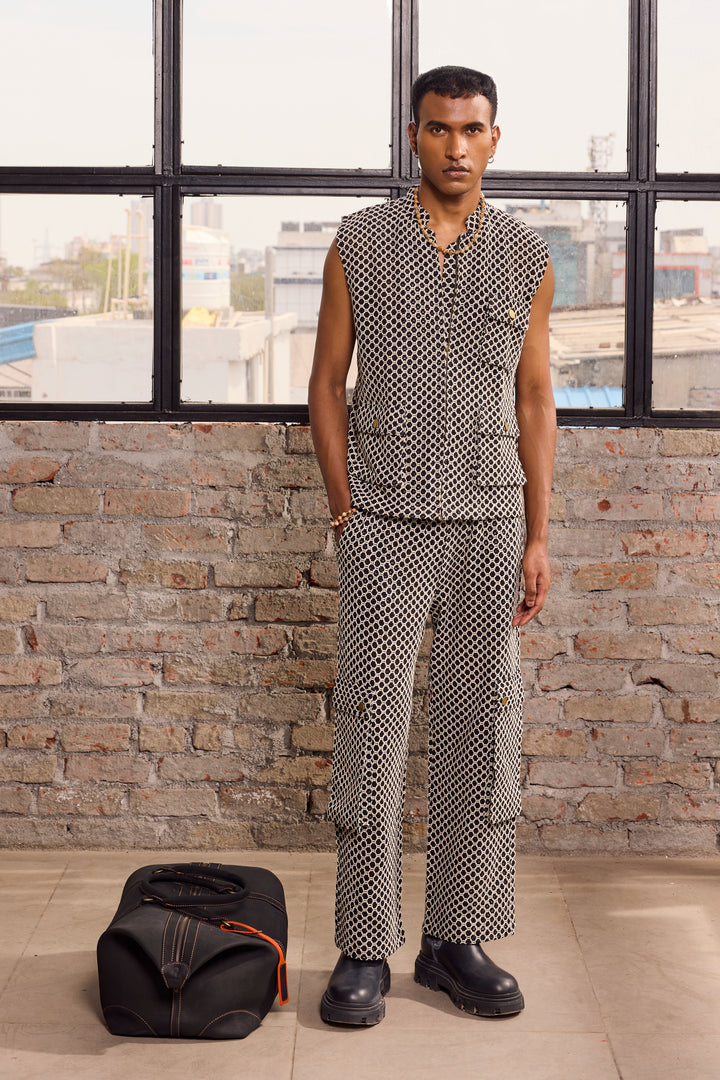 BOYLE UTILITLY VEST SET-CROCHET
