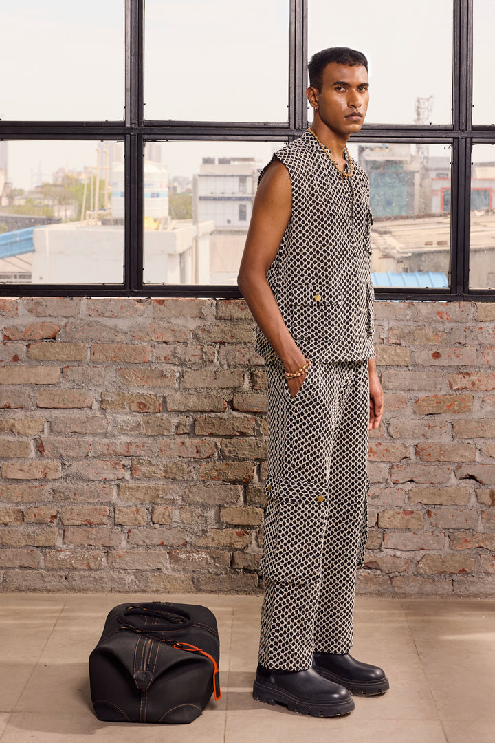 BOYLE UTILITLY VEST SET-CROCHET
