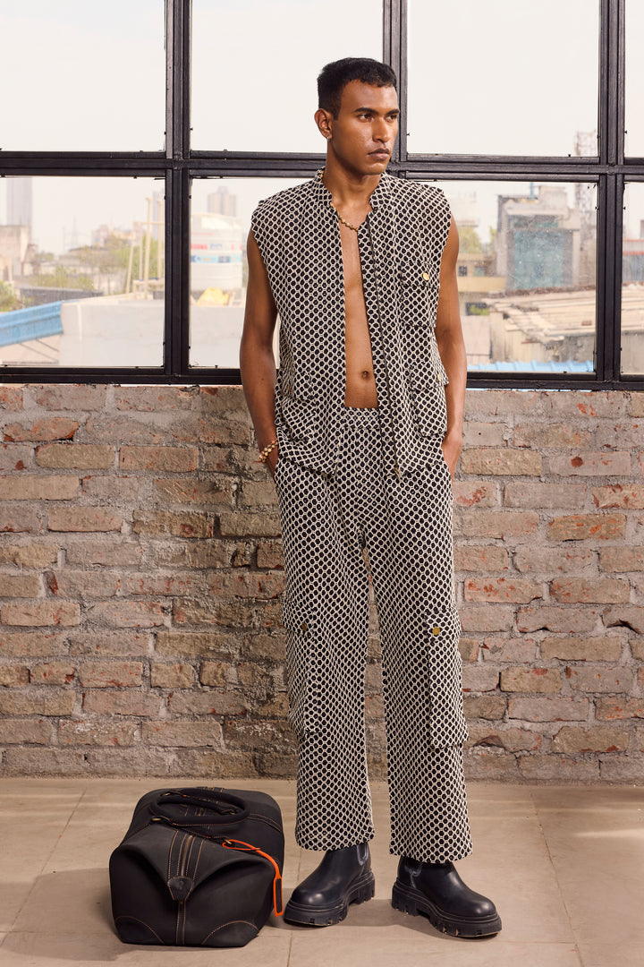 BOYLE UTILITLY VEST SET-CROCHET