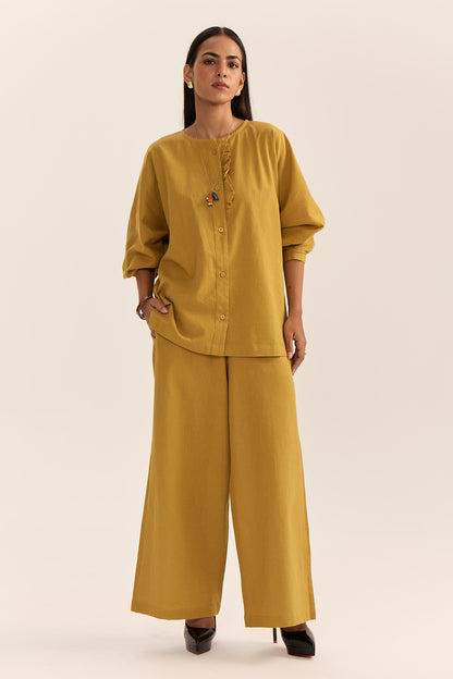 Vaya Mustard Set-Cotton Linen
