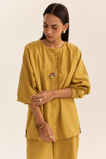 Load image into Gallery viewer, Vaya Mustard Set-Cotton Linen