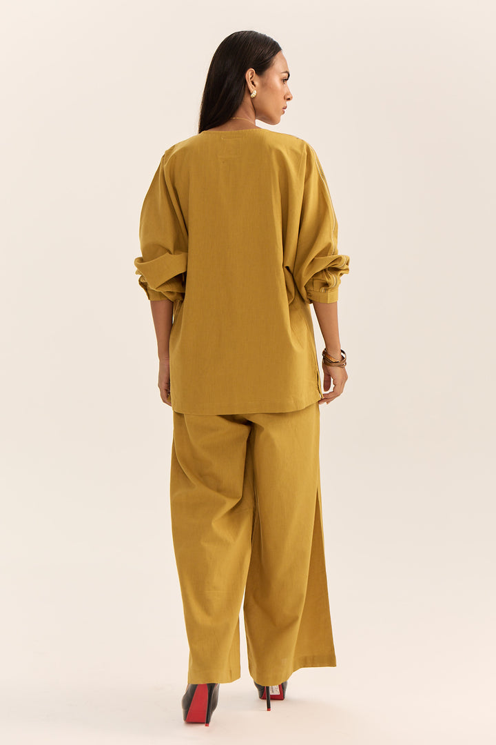 Vaya Mustard Set-Cotton Linen