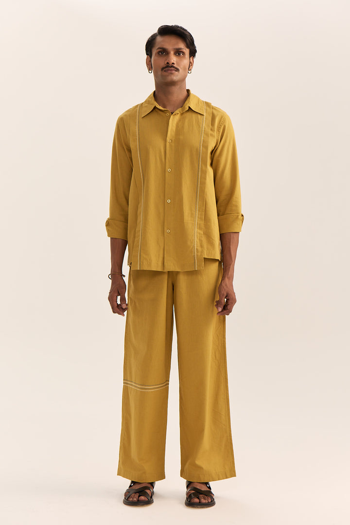 KALAM SHIRT SET-MUSTARD