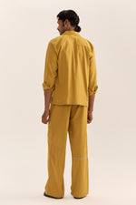 Load image into Gallery viewer, KALAM SHIRT SET-MUSTARD